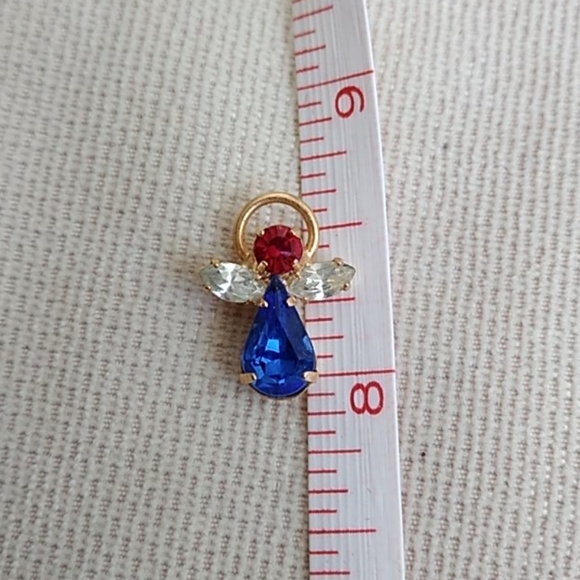 AMERICAN CRYSTAL ANGEL PIN - Picture 4 of 4